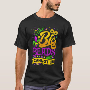 T-shirt Mardi Gras J'aime Les Gros Colliers Et Je Ne Peux 