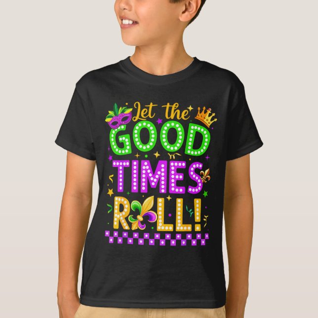 T-shirt Mardi Gras Let The Good Time Roll Carnival Men Wom (Devant)