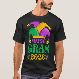 T-shirt Mardi Gras Mardi Gras 2023 Perles Plumes de Masque