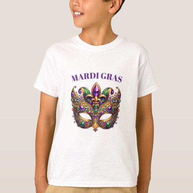 T-shirt Mardi Gras Mask  (Devant)