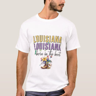 T-shirt Mardi Gras Né Dans La Botte