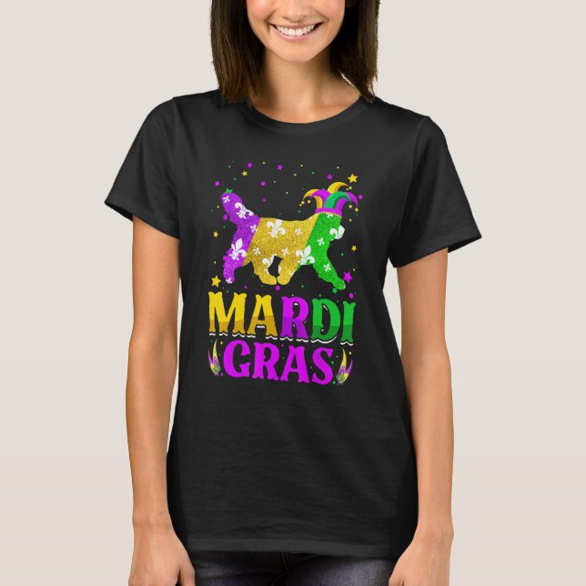 T-shirt Mardi Gras Newfoundland Dog Lover Carnival Jester_ (Devant)