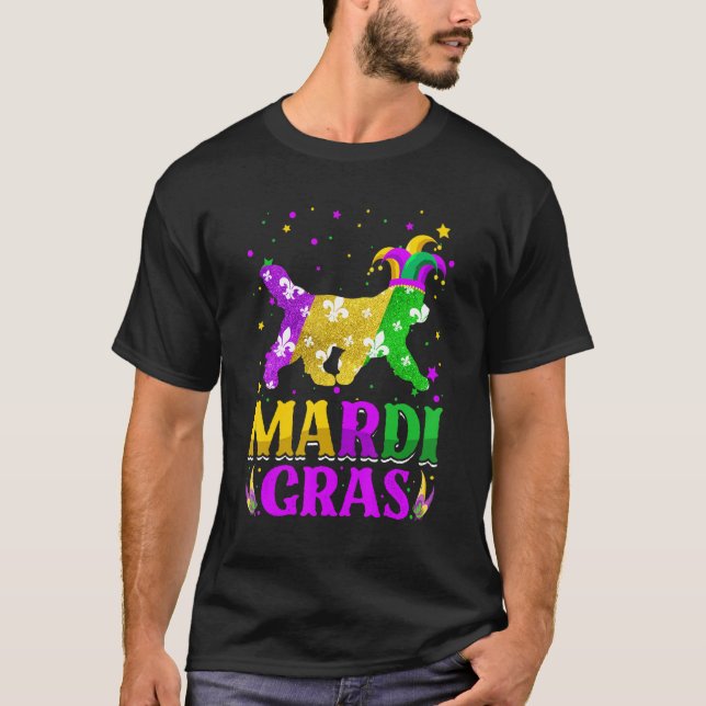 T-shirt Mardi Gras Newfoundland Dog Lover Carnival Jester_ (Devant)