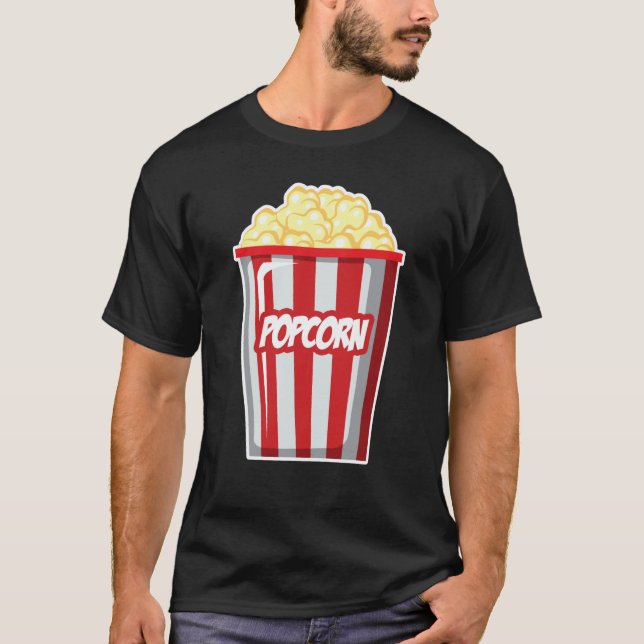 T-shirt Mardi Gras popcorn costume (Devant)