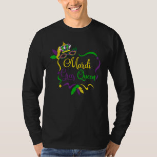 T-shirt Mardi Gras Queen Carnival Masquerade femmes Cadeau