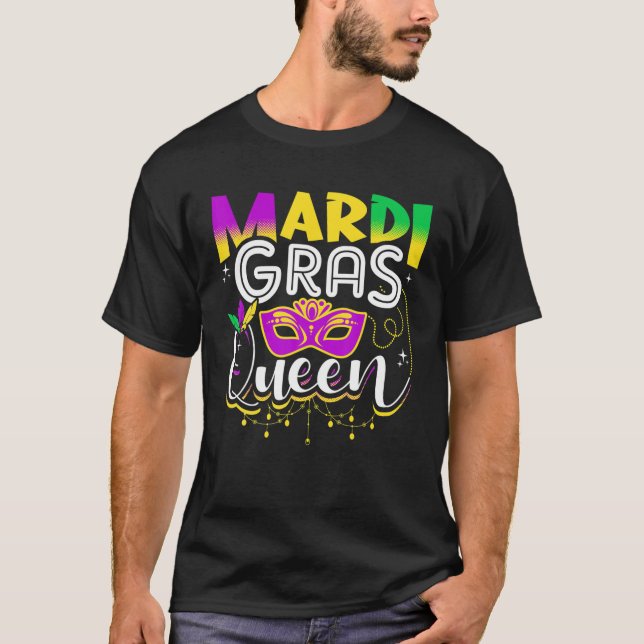 T-shirt Mardi Gras Queen Funny (Devant)