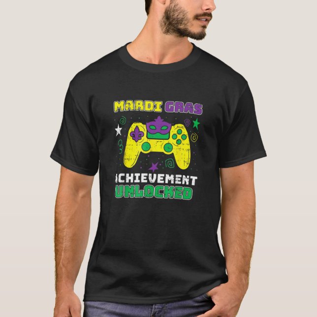 T-shirt Mardi Gras Réalisation Déverrouillé Contrôle du je (Devant)