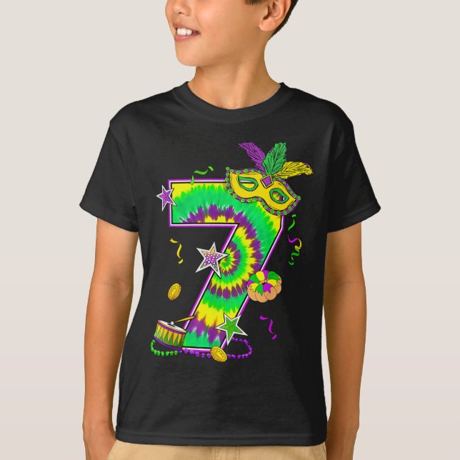 T-shirt Mardi Gras Six Seven 6 7 Matching Costume Couple M (Devant)
