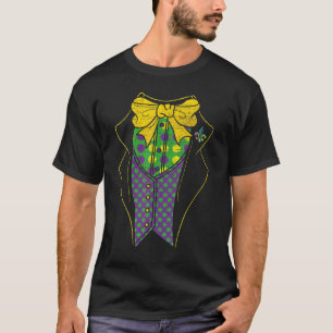 T-shirt Mardi Gras Tuxedo Costume Drôle Carnaval Parade De