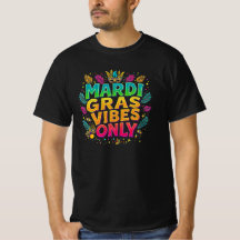 Mardi Gras Vibes Uniquement Typographie Colorée