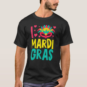 T-shirt Mardi Gras Y'all Fête L Love Ma