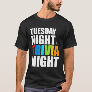 T-shirt Mardi Soirée Est Une Soirée Trivia - Quiz Trivia