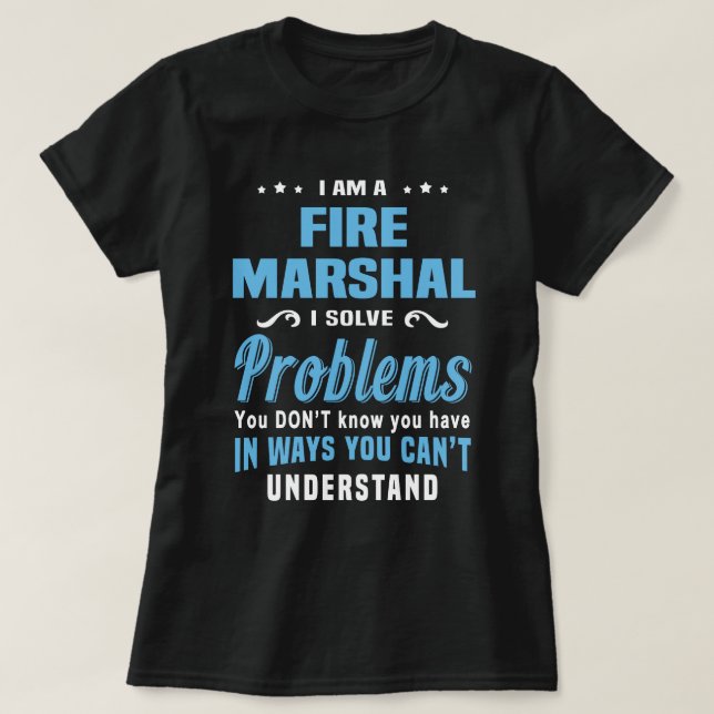 T-shirt Maréchal des incendies (Design devant)