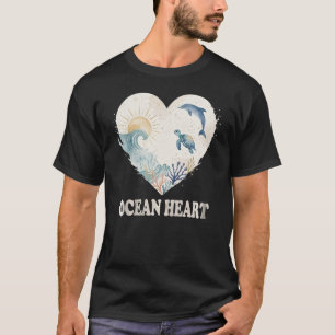 T-shirt Marée à cœur de corail
