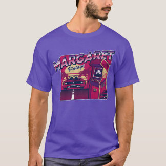 T-shirt Margaret Personnalisé Vintage Joueur 80s 90s