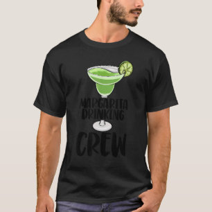 T-shirt Margarita Boire Crew Hommes Coctail Party Love