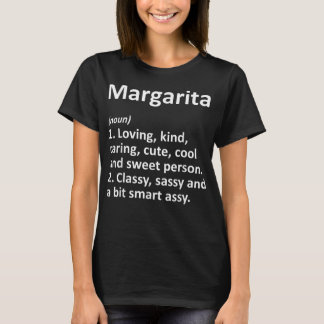 T-shirt MARGARITA Définition Personnalisée Funny Birthday 