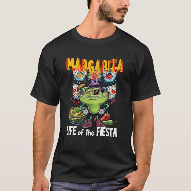 T-shirt Margarita Vie de la Fiesta, Fiesta mexicaine (Devant)