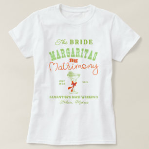 T-shirt Margaritas & Matrimony Tulum Enterrement de Vie de