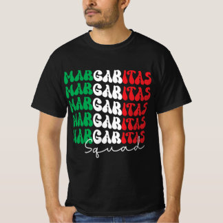 T-shirt Margaritas Squad Design rétro