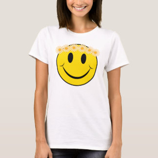 T-shirt Marguerite hippie heureuse