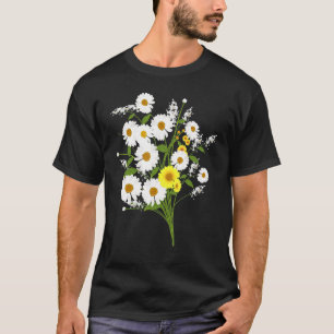 T-shirt Marguerites Daisy Spring Flower Daisy Plante Gard