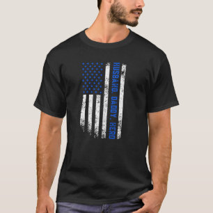 T-shirt Mari Daddy Hero Police Officier Sheriff adjoint F