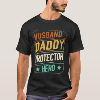 T-shirt Mari Daddy Protecteur Héros Fête des pères Camo Am
