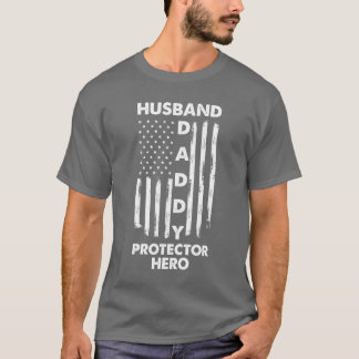 T-shirt Mari Daddy Protector Hero Fête des pères cadeau ca