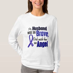 T-shirt Mari de l'ANGE 1 de cancer du colon