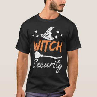 T-shirt Mari De Sorcière De Sécurité Halloween
