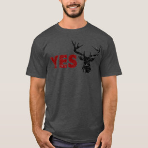 T-shirt Mari DEER OUI Cher jeu de chasse Joyeuse épouse
