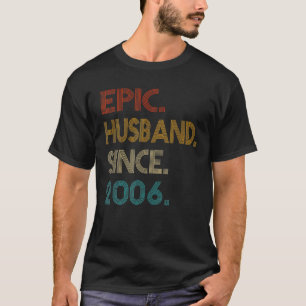 T-shirt Mari Du 15E Anniversaire Du Mariage Depuis 2006