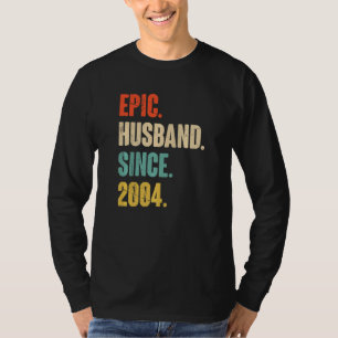 T-shirt Mari Épique Depuis 2004 18 Ans Anniversaire de Ma