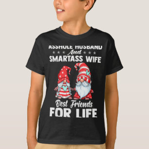 T-shirt Mari époux et femme intelligente meilleurs amis po