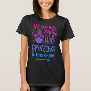 T-shirt Mari et épouse partenaire de croisière pour les co