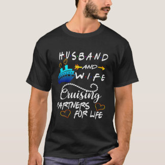 T-shirt Mari Et Femme Partenaires De Croisière Pour Croisi