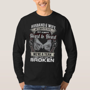 T-shirt Mari Et Femme Pas Toujours Oeil À Oeil Mais Coeur 