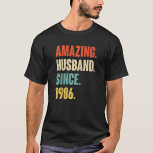 T-shirt Mari Extraordinaire depuis 1986 36 Mariage Anniver
