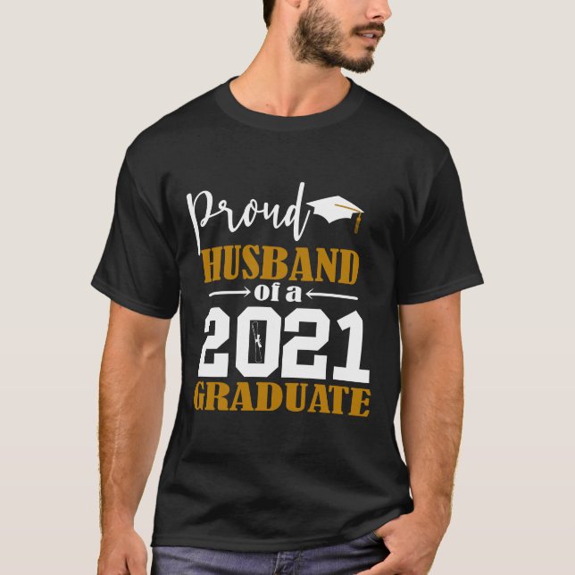T-shirt Mari fier d'un blanc diplômé 2021 (Devant)