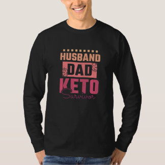T-shirt Mari Husband Papa Survivant Keto