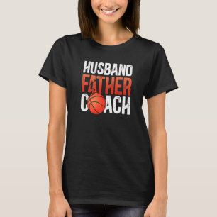 T-shirt Mari Husband Père Entraîneur de Basket-ball Papa B