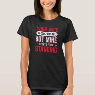 T-shirt Mari Jiu Jitsu BJJ Jiu Jitsu Mon épouse est plus c
