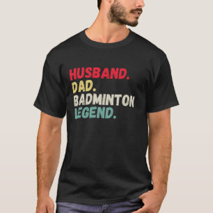 T-shirt Mari papa badminton légende vintage rétro birdie