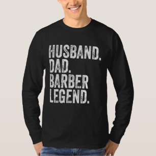 T-shirt Mari papa Barber Legend Funny Fête des pères Cadea