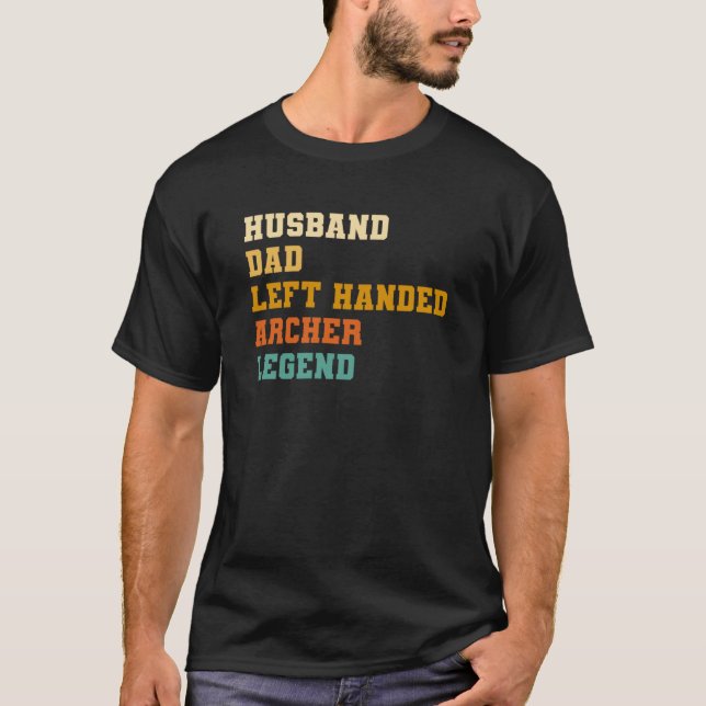 T-shirt Mari Papa Gauche Archer Légende Archer Archer Arch (Devant)