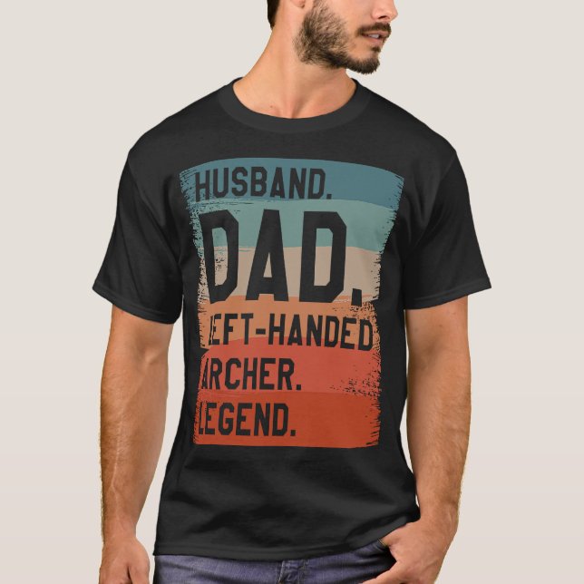 T-shirt Mari Papa Gauche Archer Légende Archer Archer Arch (Devant)