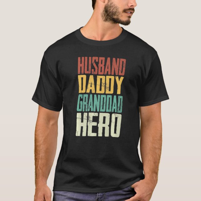 T-shirt Mari papa grand père héros Fier grand-père pères g (Devant)