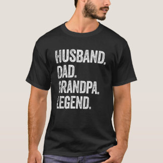 T-shirt Mari papa grand-père Légende Vintage Distressed Gr