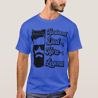 T-shirt mari papa héros légende